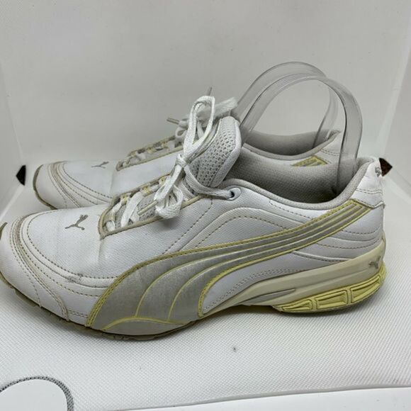 Puma White and Silver Sneakers Running Womens 9 - Picture 5 of 8
